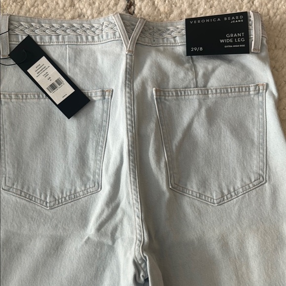 NWT Veronica Beard High Rise Jeans - Light Blue - Picture 3 of 3